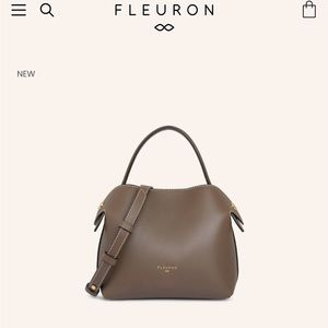 Fleuron Paris Swann Purse in Taupe